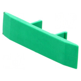 Protecție verde din poliamidă, lățime 8,2mm, rezistentă la temperaturi între -25 și 120°C, standard UL94V-0 | Electronic-mag.ro 