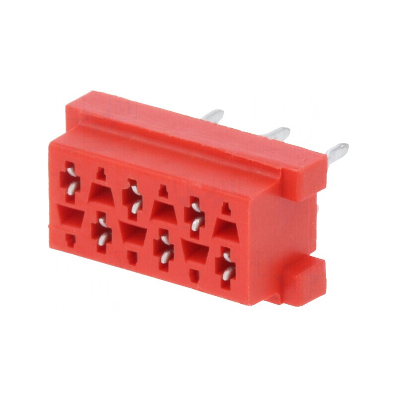 Micro-MaTch soclu mamă PIN 6 THT pentru PCB 2x3 - Conector electronic de înaltă calitate | Electronic-mag.ro | Componente Electr