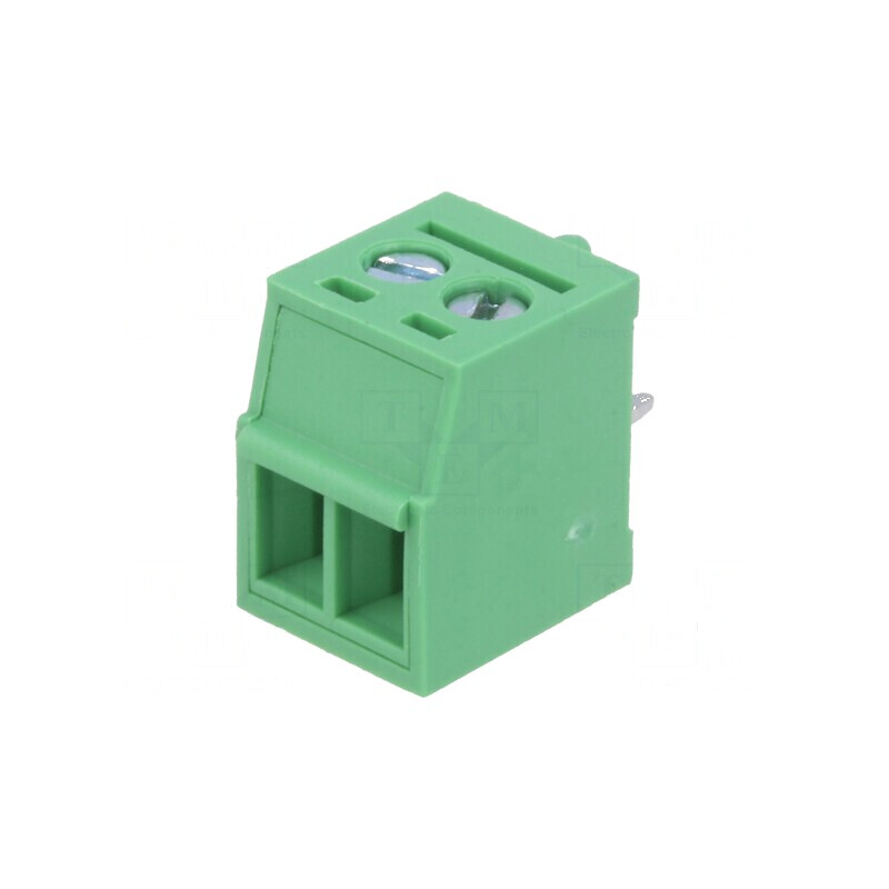 Regletă de conexiuni pentru PCB drept 3,5mm, 2 piste | Electronic-mag.ro | Componente Electronice
