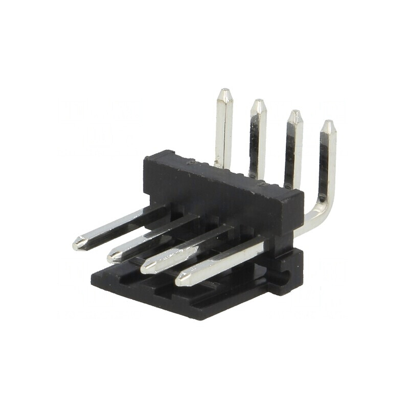 Conector cablu-placă soclu tată PIN 4 3,96mm THT MAS-CON - Componentă electronică profesională | Electronic-mag.ro | Componente 