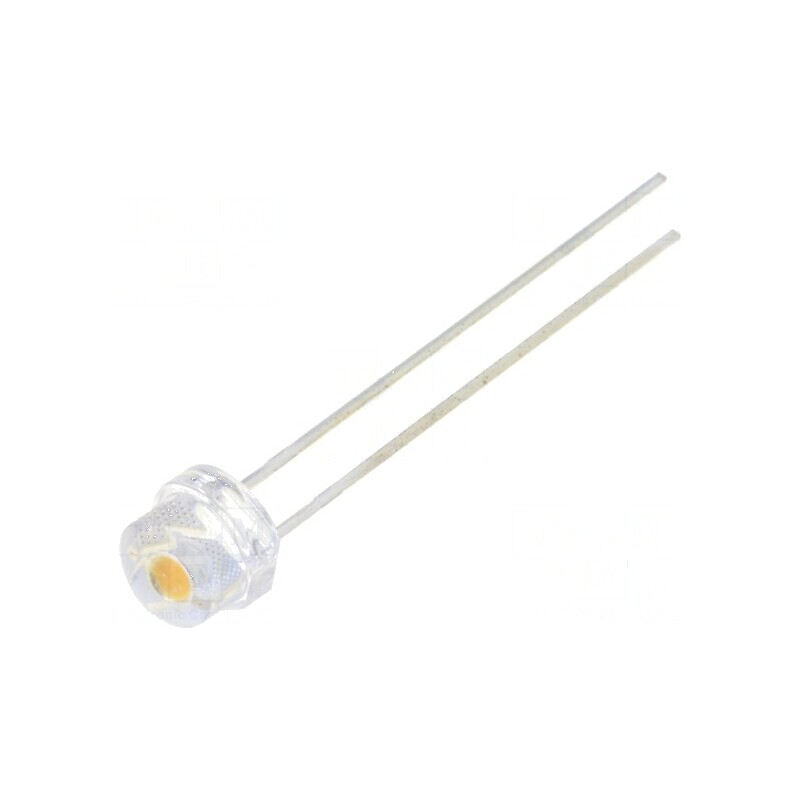 LED 4,8mm alb cald 120° convex, 18lm, Nr. term: 2 | Electronic-mag.ro | Componente Electronice