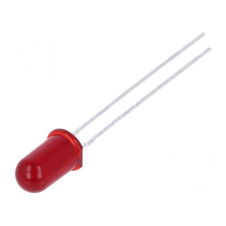 LED 5mm roșie 35,2÷70mcd 65° convex - iluminare eficientă pentru proiecte electronice | Electronic-mag.ro | Componente Electroni