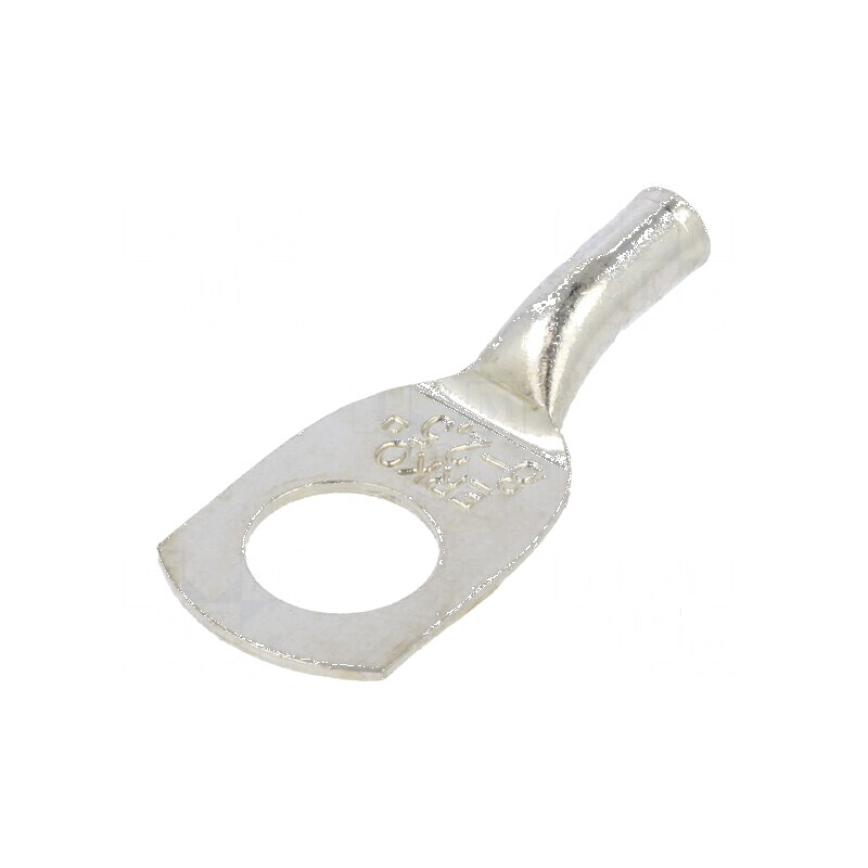 Vârf inelar tubular M8 2,5mm2 cu cablu cositorit, crimpat | Electronic-mag.ro | Componente Electronice