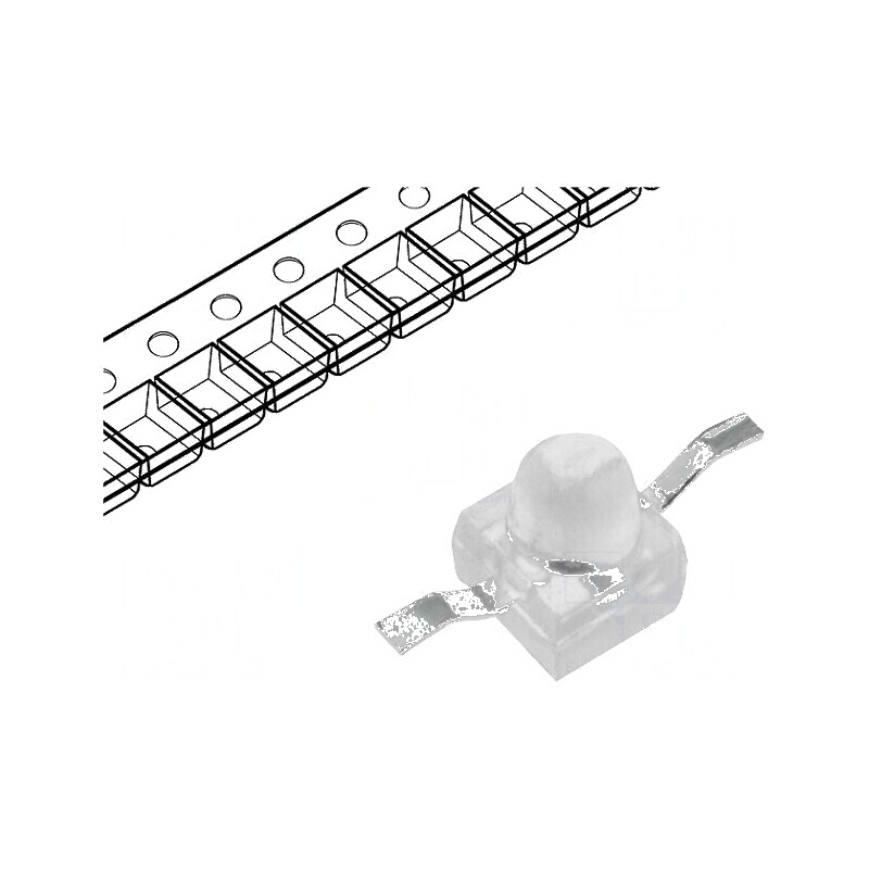 LED SMD Gull wing roșie 1500÷2400mcd 2,21x2,92x2,21mm 20° pentru iluminat și semnalizare | Electronic-mag.ro | Componente Electr