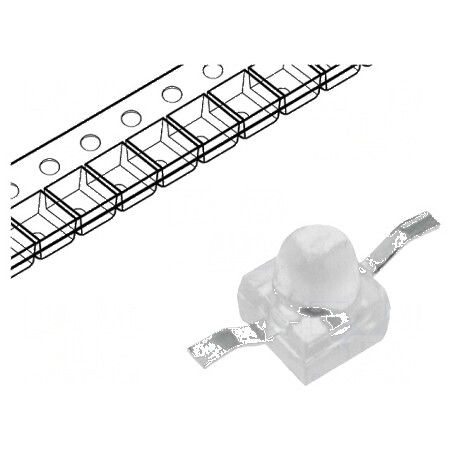 LED SMD Gull wing roșie 1500÷2400mcd 2,21x2,92x2,21mm 20° pentru iluminat și semnalizare | Electronic-mag.ro | Componente Electr