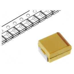 Condensator Tantal 33uF 16VDC SMD C 2312 ±10% -55÷125°C | Electronic-mag.ro | Componente Electronice