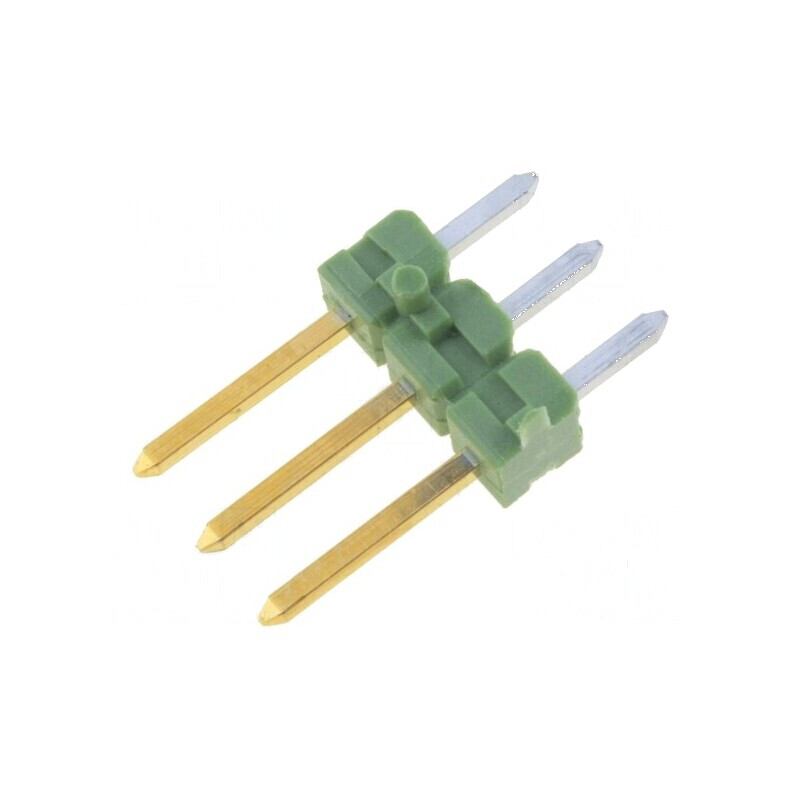 Conector AMPMODU MOD II tată PIN 3 THT pentru şiruri pini | Electronic-mag.ro | Componente Electronice