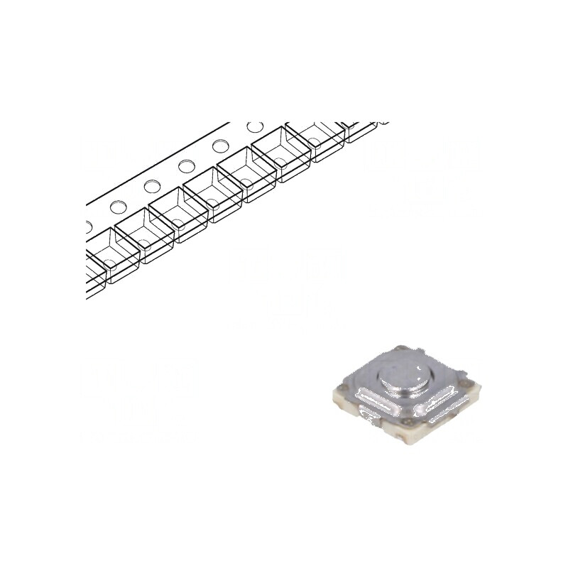 Microîntrerupător TACT SPST 0,02A/15VDC SMT - Poz 2, fără 1,6N | Electronic-mag.ro | Componente Electronice