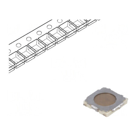 Microîntrerupător TACT SPST 2 0,02A/15VDC SMT fără 2,6N - Comutator compact pentru aplicații electrice | Electronic-mag.ro | Com