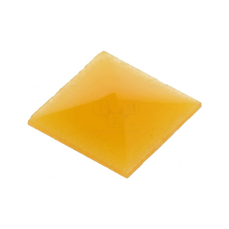 Capişon ambră UB 10,35x10,35x0,5mm seria UB | Electronic-mag.ro | Componente Electronice