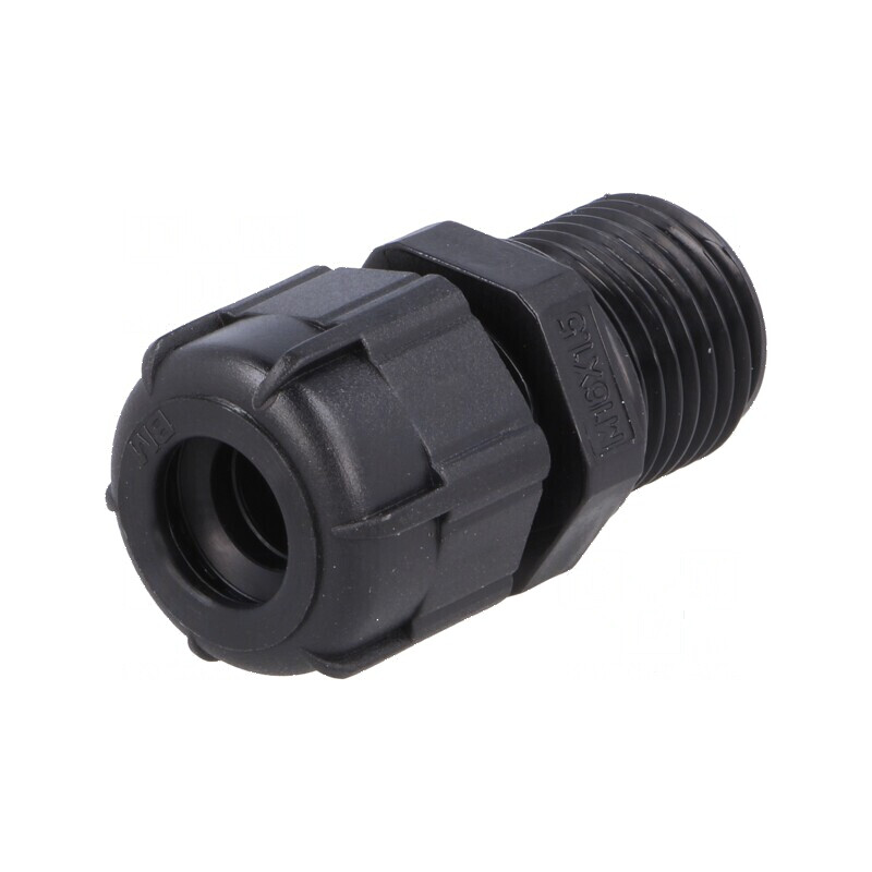 Garnitură de etanșare M16 1,5 IP68 neagră cu filet alungit | Electronic-mag.ro | Componente Electronice