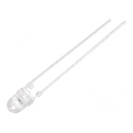 Fototranzistor 3mm cu lungime de undă maximă 850nm, 70V, unghi de detecție 50°, lentilă transparentă | Electronic-mag.ro | Compo