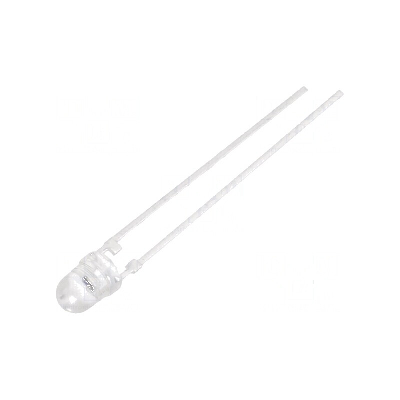 Fototranzistor 3mm cu lungime de undă maximă 850nm, 70V, unghi de detecție 50°, lentilă transparentă | Electronic-mag.ro | Compo