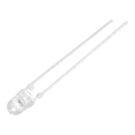 Fototranzistor 3mm cu lungime de undă maximă 850nm, 70V, unghi de detecție 50°, lentilă transparentă | Electronic-mag.ro | Compo