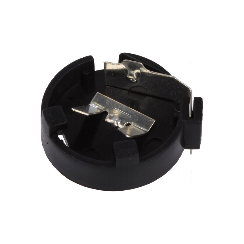 Soclu CR1220, DL1220 pentru baterie orizontală THT H: 5,5mm, negru | Electronic-mag.ro | Componente Electronice Soclu CR1220, DL1220 pentru baterie orizontală THT H: 5,5mm, negru | Electronic-mag.ro | Componente Electronice