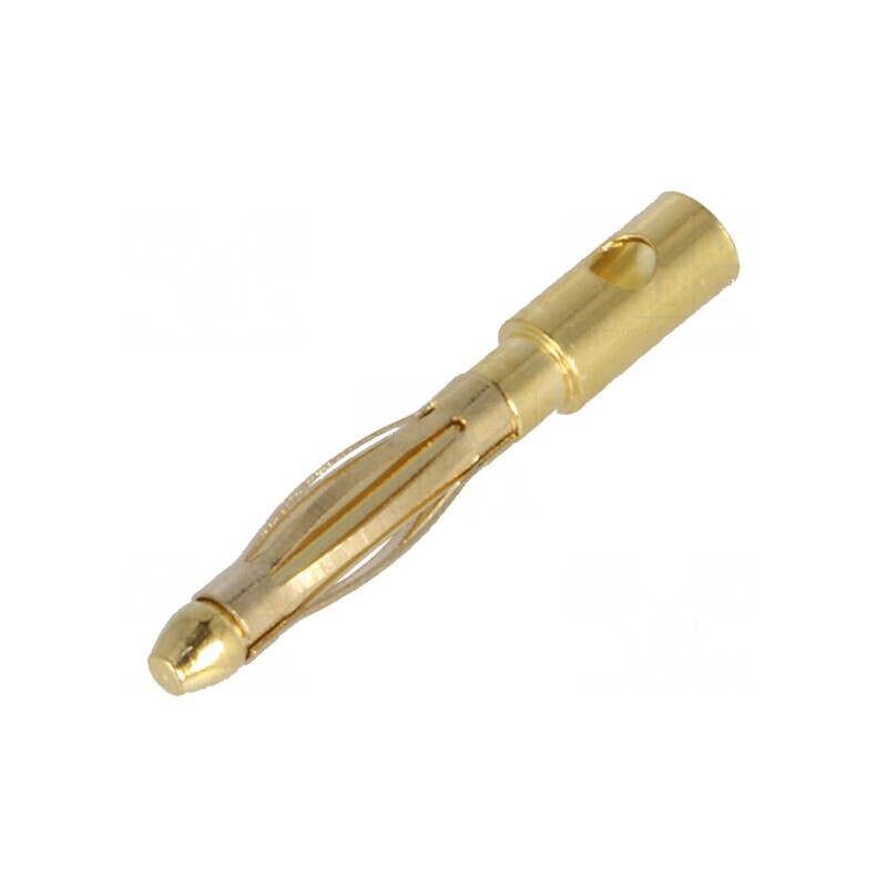 Conector banană 2mm 15A cu contacte din alamă aurită 18AWG | Electronic-mag.ro | Componente Electronice