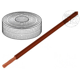 Cablu LifY 1x0,1mm2 litat Cu PVC maro 300V 15-80°C Clasa 6 pentru instalații electrice | Electronic-mag.ro | Componente Electron