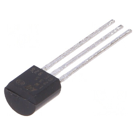 Senzor de temperatură diodă TO92 THT -40° la 125°C, Acurat ±1,5°C | Electronic-mag.ro | Componente Electronice
