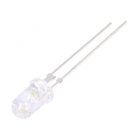 LED 5mm alb rece 15° convex, 2 termeni, 18-20lm | Electronic-mag.ro | Componente Electronice