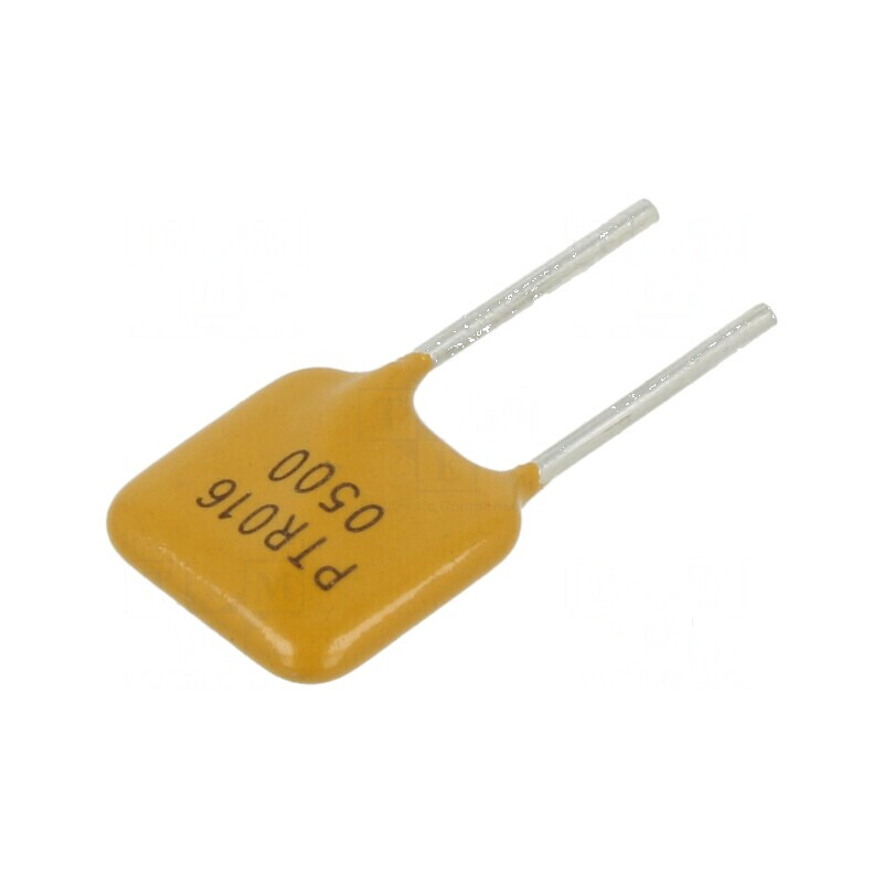 Siguranţă polimerică PTC 5A, Imax 100A, THT, model PTR016V, pungă de protecţie | Electronic-mag.ro | Componente Electronice