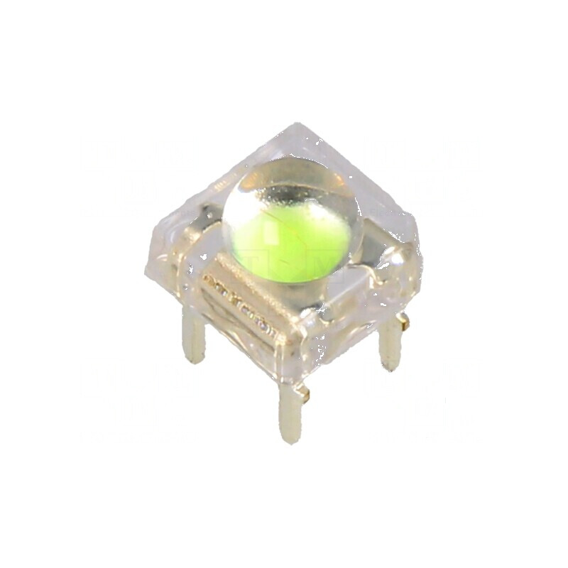 LED Super Flux 7,62x7,62mm Albastru Ice Blue 25-28lm 120° - Lumină Eficientă pentru Iluminat Interior/Exterior | Electronic-mag.