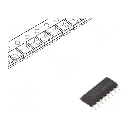 Driver Darlington IC SO16 - Matrice de tranzistoare 0,5A 50V | Electronic-mag.ro | Componente Electronice