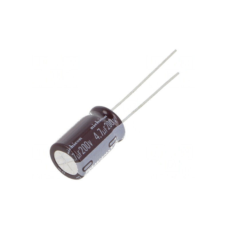 Condensator electrolitic low ESR THT 4,7uF 200VDC Ø10x16mm pentru circuite electrice | Electronic-mag.ro | Componente Electronic