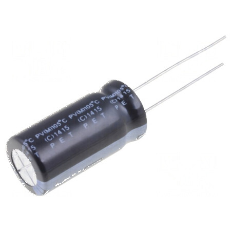 Condensator electrolitic THT 22uF 400VDC Ø12x25mm Raster 5mm pentru circuite electronice | Electronic-mag.ro | Componente Electr