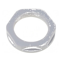 Piuliţă PG29 din poliamidă 46mm gri cu flanşă, rezistentă la temperaturi între -40 şi 100°C, filet PG | Electronic-mag.ro | Comp