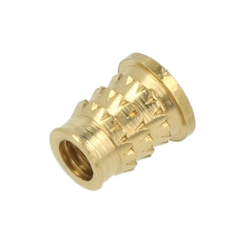 Adaos filetat din alamă M3,5 BN 37901, Lungime 7mm, pentru plastic | Electronic-mag.ro | Componente Electronice