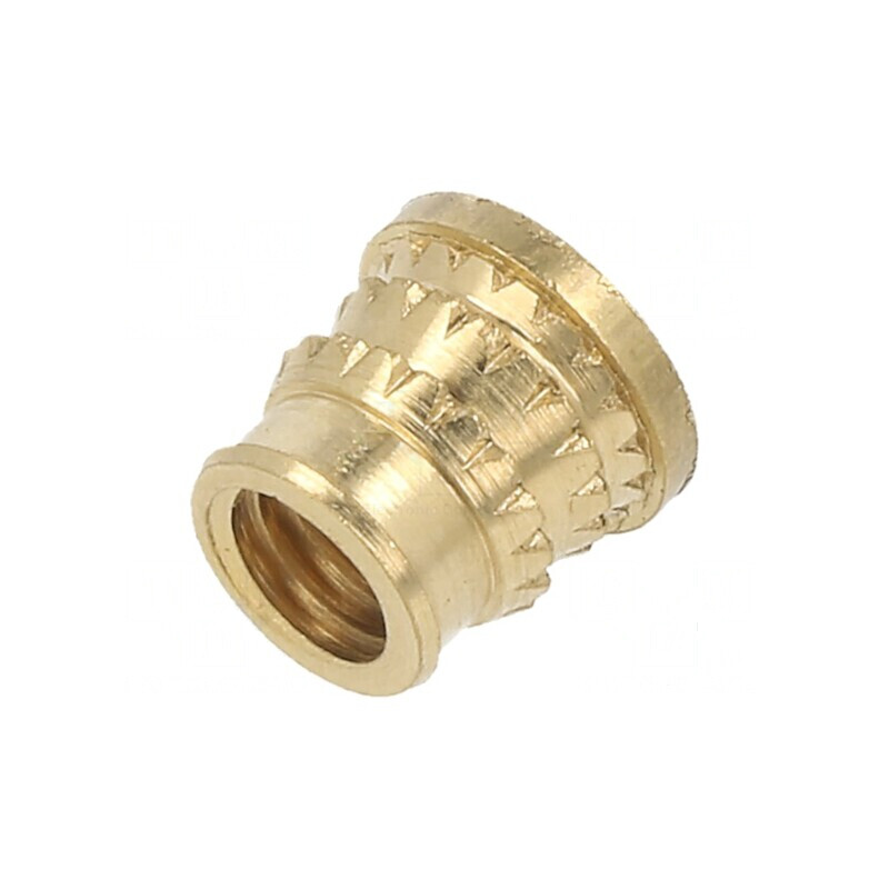 Adaos filetat din alamă M5, lungime 6,6mm pentru plastic MULTISERT® | Electronic-mag.ro | Componente Electronice Adaos filetat din alamă M5, lungime 6,6mm pentru plastic MULTISERT® | Electronic-mag.ro | Componente Electronice