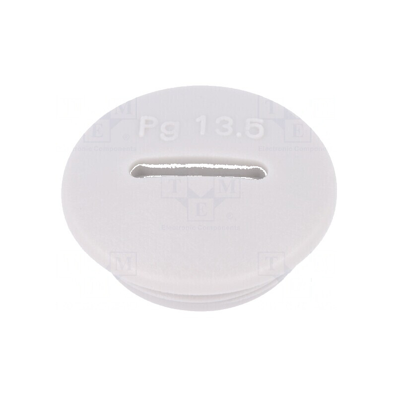 Capac de protecţie PG13,5 IP54 din poliamidă gri deschis pentru cabluri de 6mm | Electronic-mag.ro | Componente Electronice