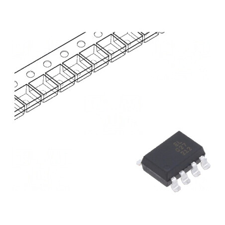 Optocuplor SMD EL827 cu 2 ieșiri, tranzistori, izolație 5kV, tensiune colector-emitor 80V | Electronic-mag.ro | Componente Elect