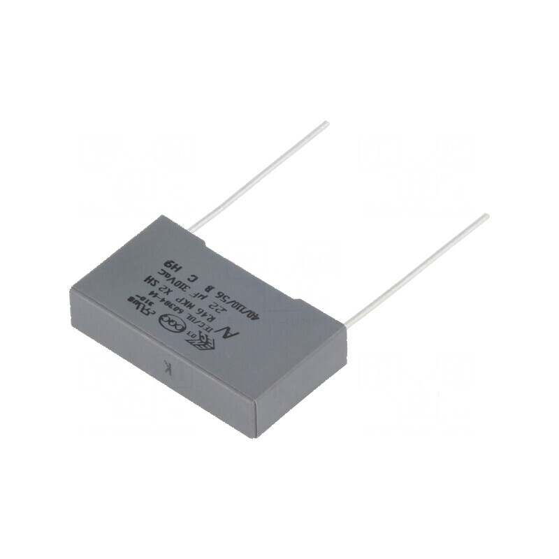 Condensator polipropilenă X2 R46 310V 220nF 26,5x6x15mm pentru aplicații electrice | Electronic-mag.ro | Componente Electronice