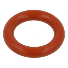 Garnitură O-ring silicon roșie, Thk 5mm, Øint 18mm, rezistență temperatură -60÷160°C | Electronic-mag.ro | Componente Electronic