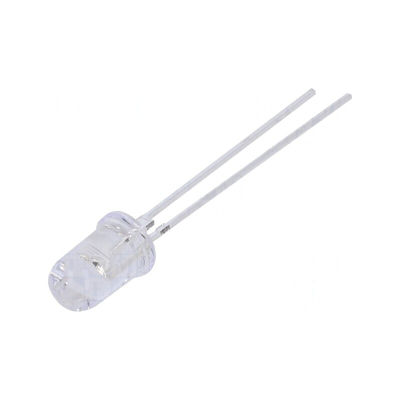 LED 5mm albastru 18000-22000mcd 60° cu parte frontală convexă | Electronic-mag.ro | Componente Electronice