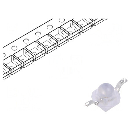 LED SMD Gull wing albastru 1800-3500mcd 2,3x2,3x2,8mm 9° pentru iluminare eficientă | Electronic-mag.ro | Componente Electronice