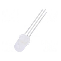 LED 5mm roșie/verde 40° convex, 3 75mW - Lumină decorativă pentru proiecte electronice | Electronic-mag.ro | Componente Electron