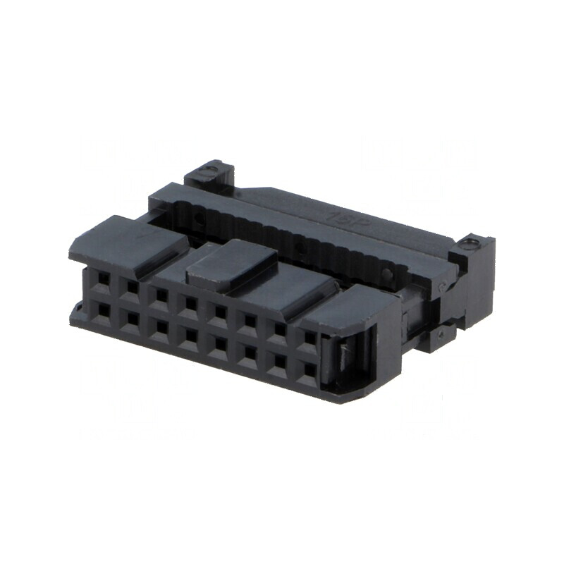 Conector IDC mufa mamă 16 pini cu presare cablu | Electronic-mag.ro | Componente Electronice