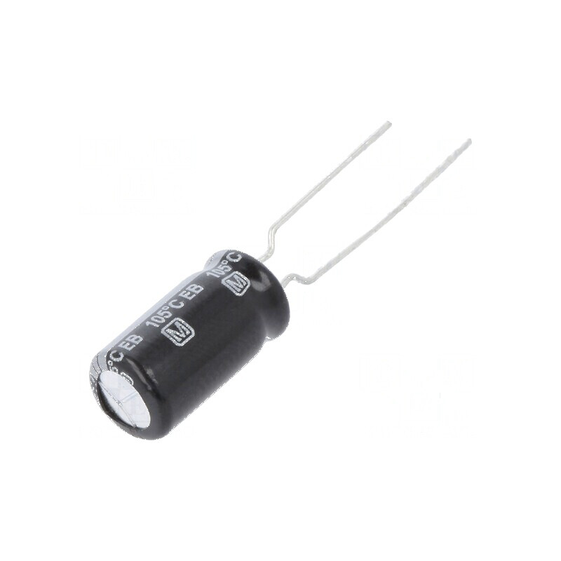Condensator electrolitic low ESR THT 120uF 50VDC Ø8x15mm pentru circuite electronice | Electronic-mag.ro | Componente Electronic