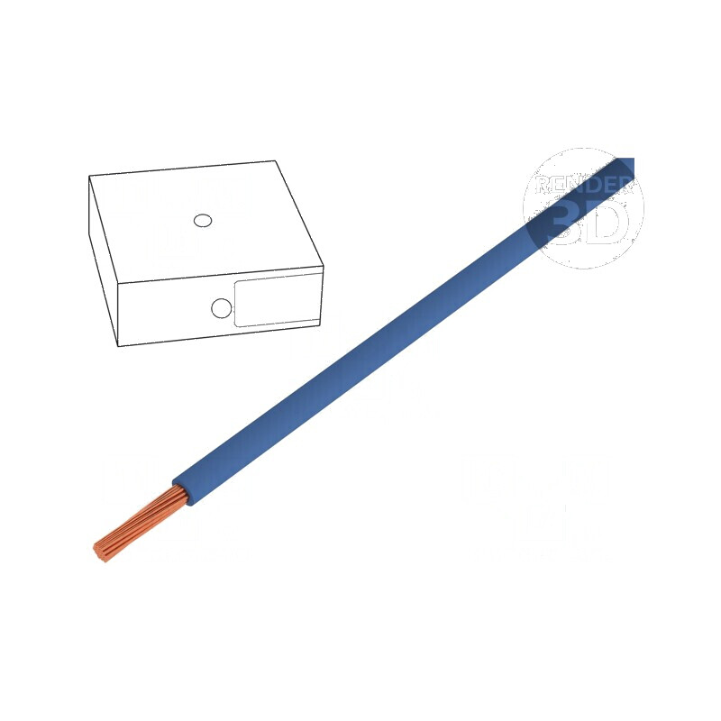 Cablu electric H05V-K 1mm² PVC albastru închis 300V 500V | Electronic-mag.ro | Componente Electronice