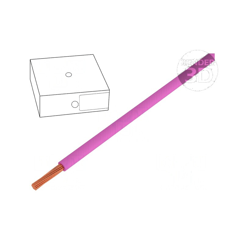 Cablu litat H05V-K 1mm2 PVC roz 300V/500V 100m Clasa 5 | Electronic-mag.ro | Componente Electronice