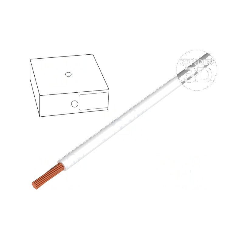 Cablu electric H05V-K litat cu 1mm² PVC alb, 300V/500V, 100m, Clasa 5 | Electronic-mag.ro | Componente Electronice