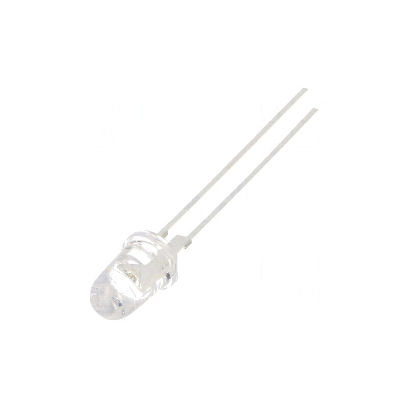 LED 5mm verde 160000-180000mcd 8° cu parte frontală convexă | Electronic-mag.ro | Componente Electronice