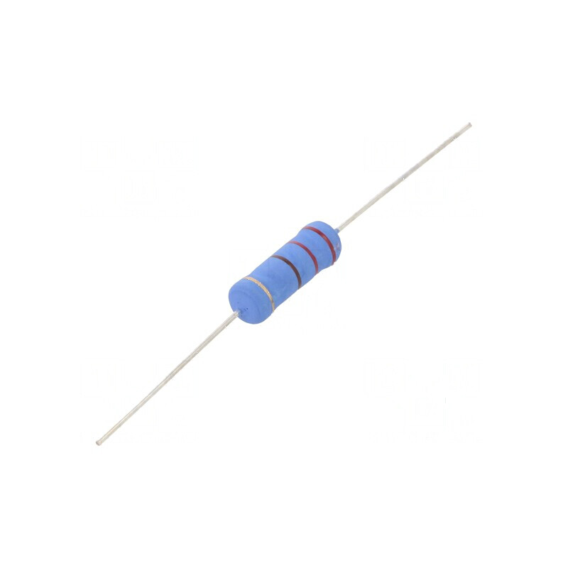 Rezistor metal oxid 220Ω 5W ±5% Ø6,5x17,5mm  -55÷155°C | Electronic-mag.ro | Componente Electronice