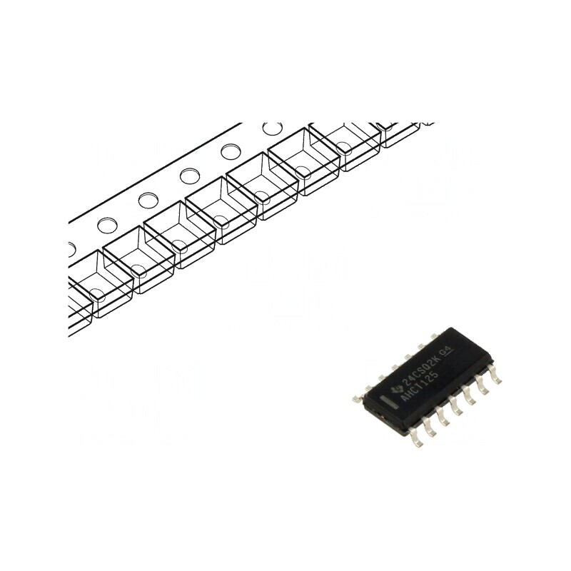 Buffer digital IC 4 canale SMD SO14 4,5÷5,5VDC AHCT | Electronic-mag.ro | Componente Electronice