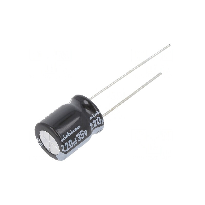 Condensator electrolitic low ESR THT 220uF 35VDC Ø10x12,5mm - Componentă electronică de calitate | Electronic-mag.ro | Component