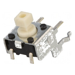 Microîntrerupător TACT SPST-NO 0,05A/24VDC THT - Pozitie 2, Fără Elemente Adiționale | Electronic-mag.ro | Componente Electronic