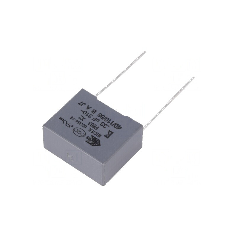Condensator polipropilenă X2 F863 0,33uF 18x14,5x8,5mm pentru aplicații electrice | Electronic-mag.ro | Componente Electronice
