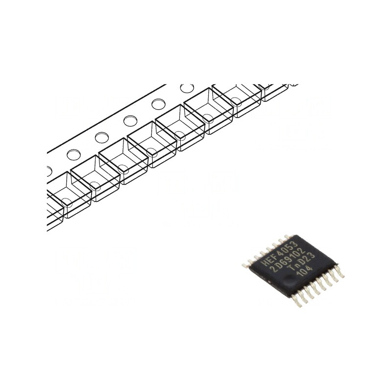 Demultiplexor și multiplexor digital-analog IC 2 canale CMOS SMD | Electronic-mag.ro | Componente Electronice